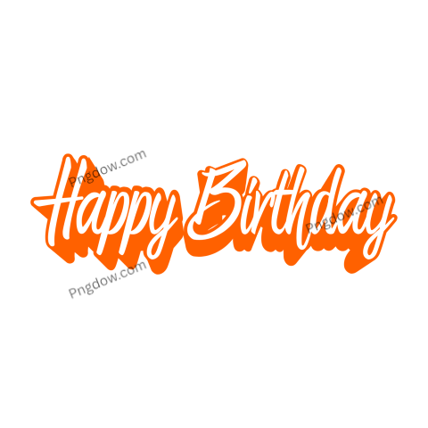 Happy birthday text Png