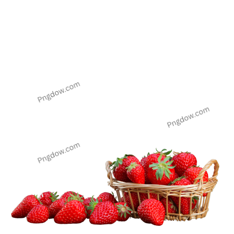 strawberries in basket png