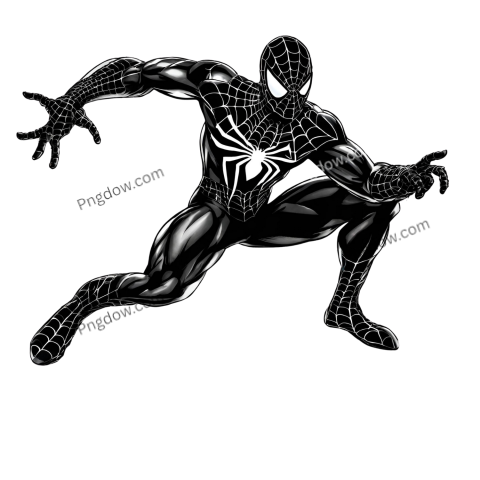 black spider man png images