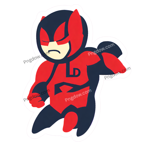 Sticker Daredevil PNG, Daredevil PNG, (1)