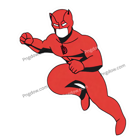 Sticker Daredevil PNG, Daredevil PNG, (7)