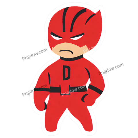 Sticker Daredevil PNG, Daredevil PNG, (9)