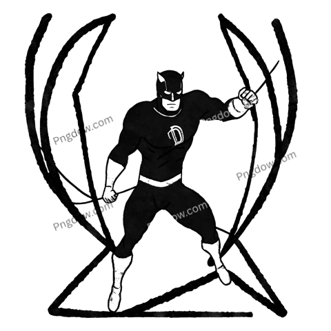 Doodle Daredevil PNG, Daredevil PNG, (10)