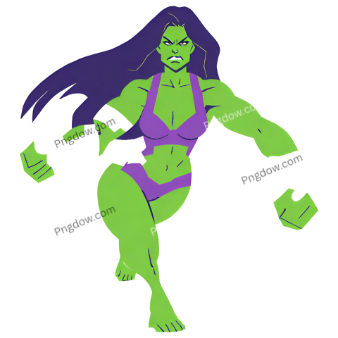 Incredible She-Hulk PNG Images: Enhance Your Designs with Superhero Strength