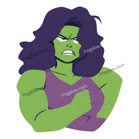 From Fan to Superfan: She-Hulk Sticker PNGs for Your Digital Arsenal