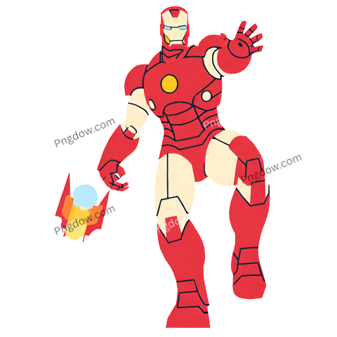 Power up Your Designs with the Coolest Iron Man PNG Cartoons