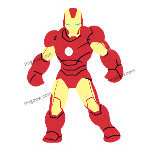 iron man png Sticker, iron man clipart
