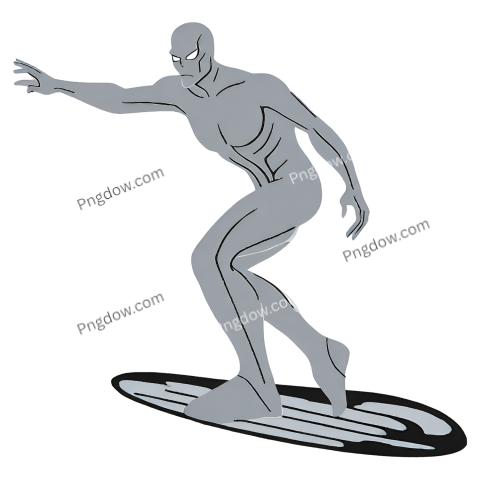 Unleash Your Creativity with Stunning Silver Surfer PNGs - Free Downloads!
