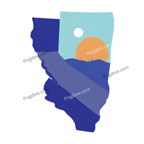 transparent california, Stickers