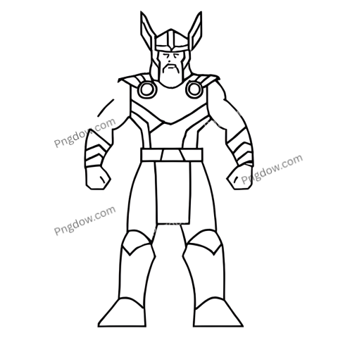 thor Doodle png