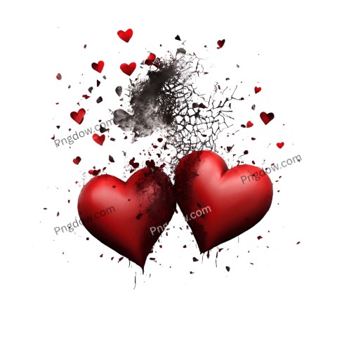 transparent background broken heart png