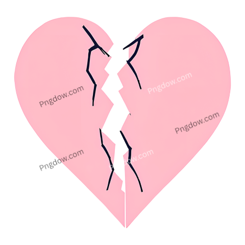broken heart png transparent background (2)