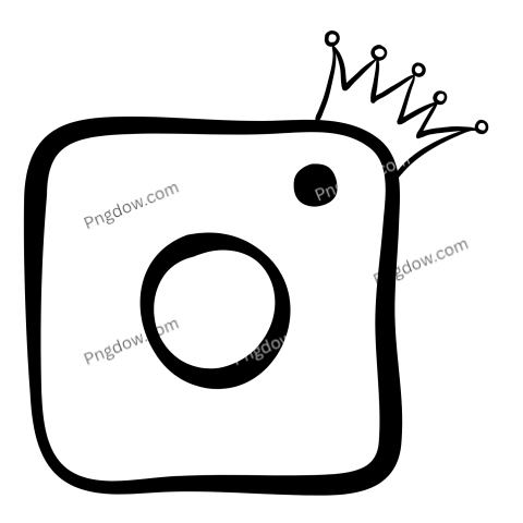 instagram logo png black