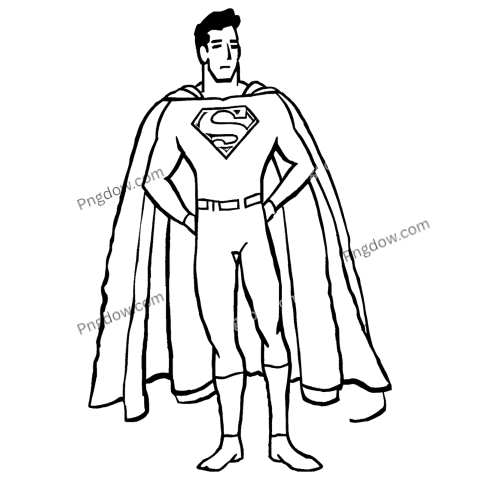 Doodle superman png