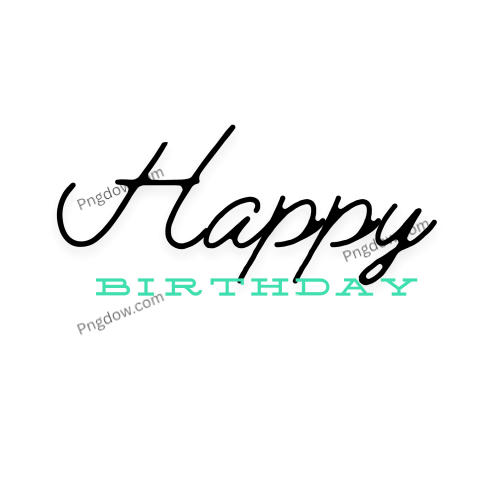 happy birthday png text