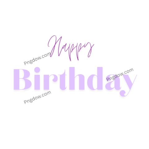 happy birthday text overlay png