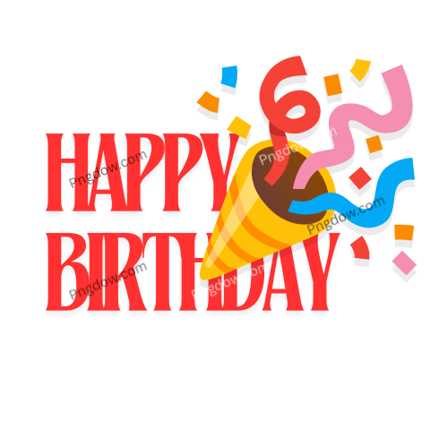 happy birthday png red