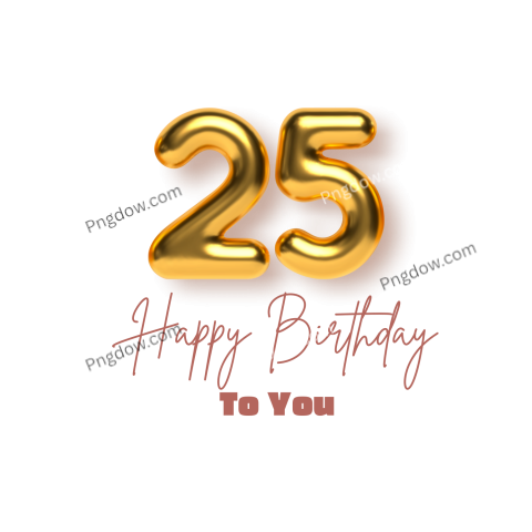 golden 25th birthday