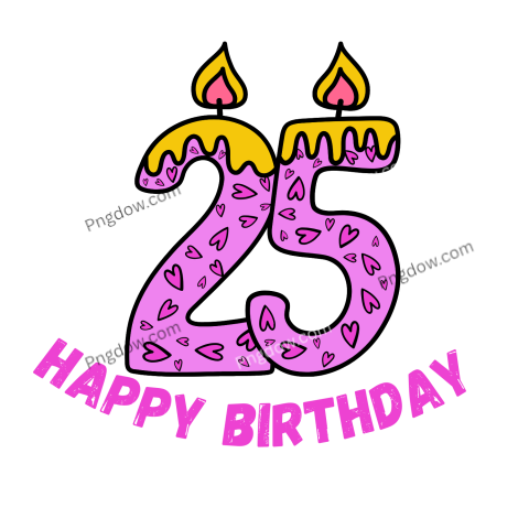 25th birthday images for free