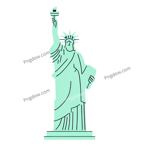 statue of liberty outline png