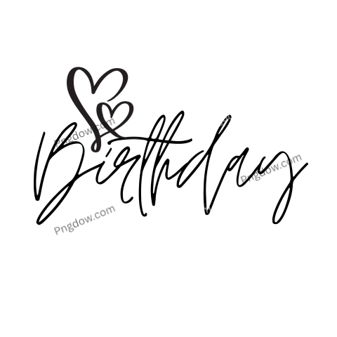 black birthday png