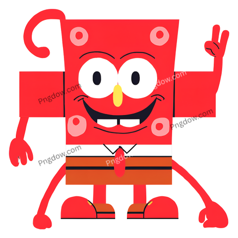 red SpongeBob PNG