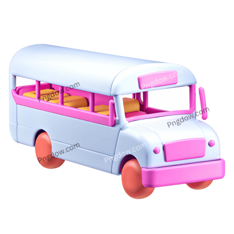 3D Bus PNG image