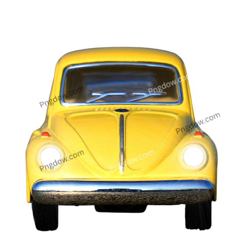 A yellow car on Png background