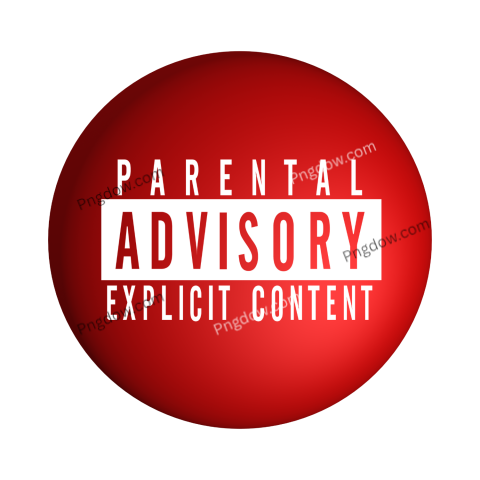parental advisory png red