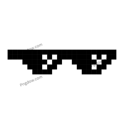 Ideal background for Deal With It Glasses PNG black with white squares