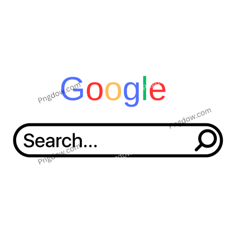 Google logo on transparent background for free
