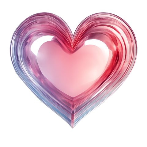 Pink heart shaped object on transparent background, heart svg
