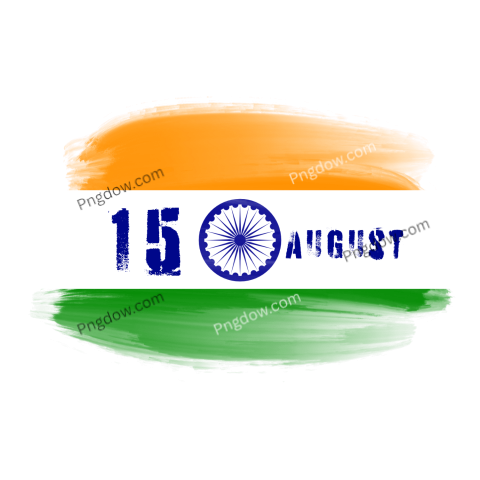Indian flag painted on black background, 15 August PNG