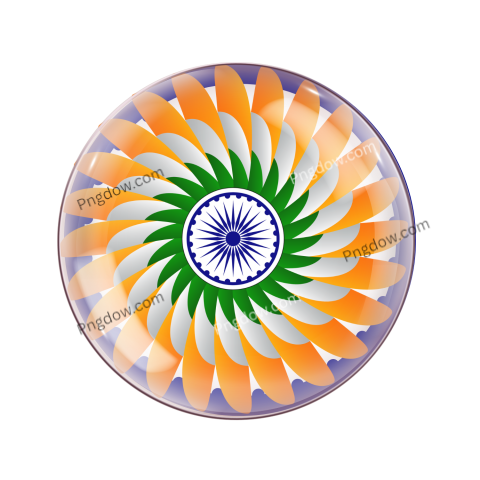 An Indian flag displayed on a glass ball, symbolizing national pride and celebration of Independence Day on August 15