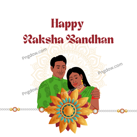 A vibrant Raksha Bandhan 2024 graphic featuring joyful wishes and colorful designs celebrating sibling bonds