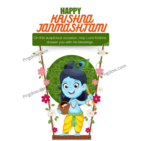 happy krishna janmashtami png