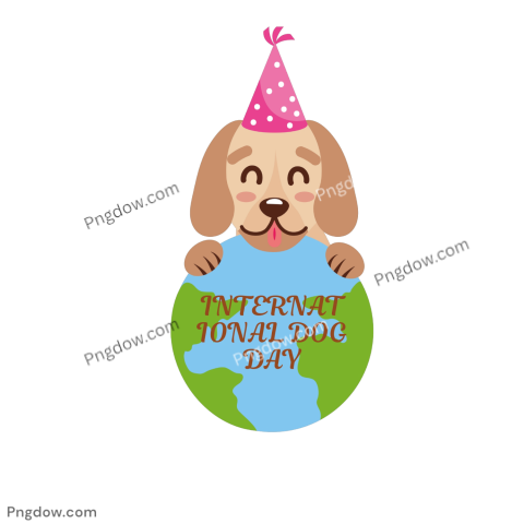 International Dog Day PNG file