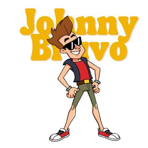 Johnny Bravo text PNG for free