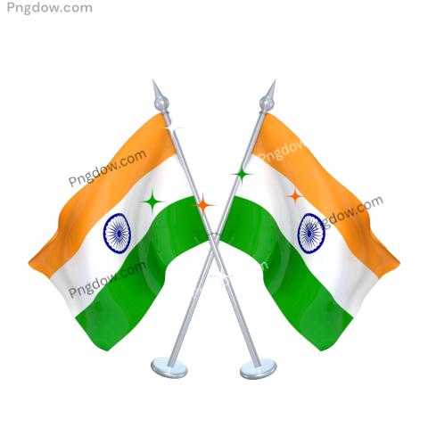 Image of the Indian flag crossed with two other flags, symbolizing unity and diversity in a vibrant design