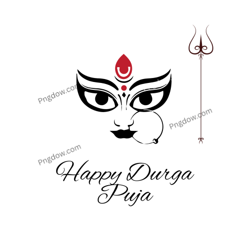 Durga Puja Durga Ashtami Navaratri, text png, Dussehra, holidays, transparent
