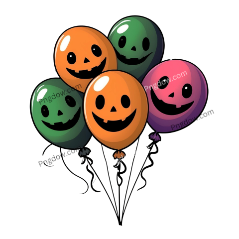happy halloween balloons