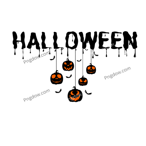 halloween text png free