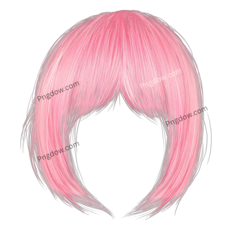 pink hair png for free download