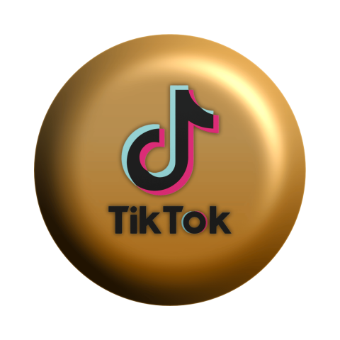 tiktok coin, tiktok logo, tiktok, tik tok, company, 3d icon, png