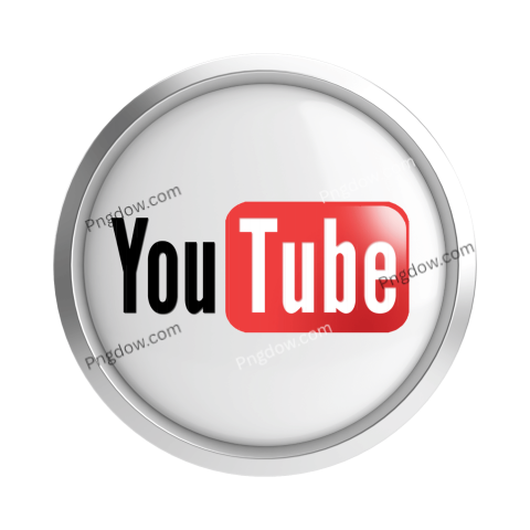 3D youtube logo png free