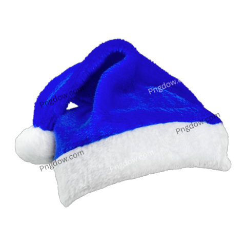 blue santa hat png transparent