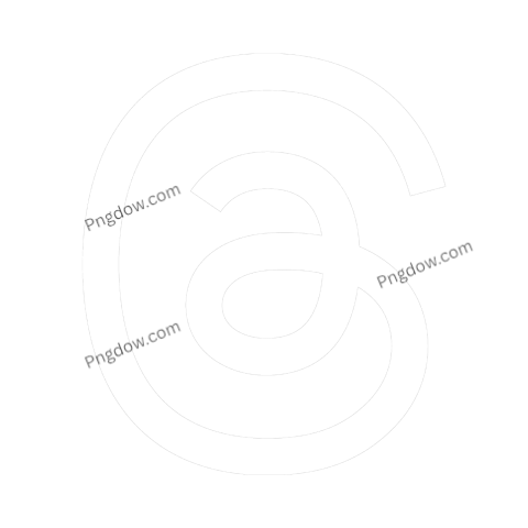threads logo png white