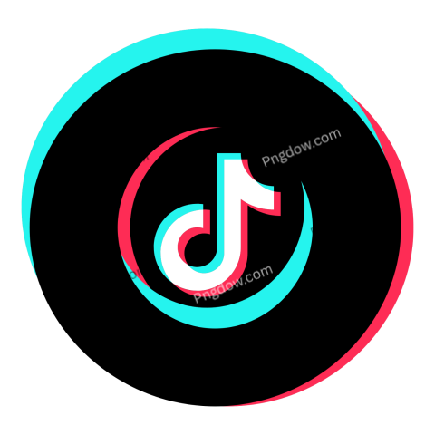 TikTok logo displayed prominently on a black background, showcasing its vibrant colors and modern design